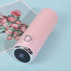 1Pc 400ML Smart Thermos Stainless Steel Water Bottle Led Digital Temperature Display Coffee Thermal Mugs Intelligent Insulation